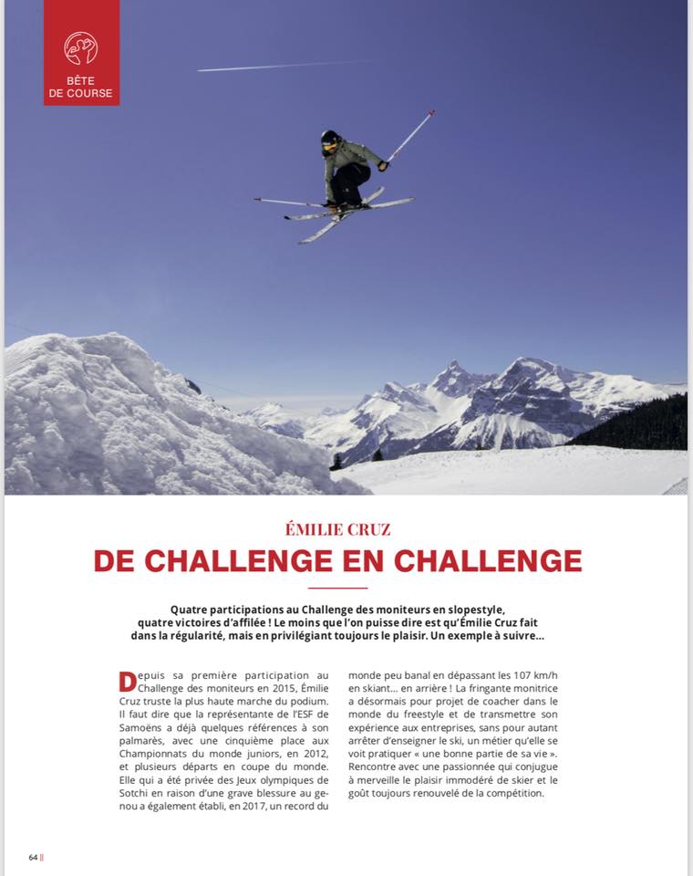 Freestyle skiing in the Alps with Émilie Cruz.